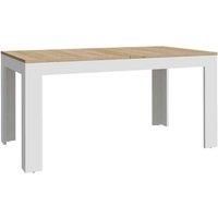Bohol Extending Dining Table in Riviera Oak/White, none