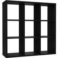 Mauro 3X3 Storage Unit In Matt Black