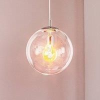 Euluna 562 hanging light, clear glass, chrome cap/canopy