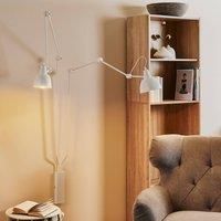 ALDEX 814 wall light, adjustable, 2-bulb, white