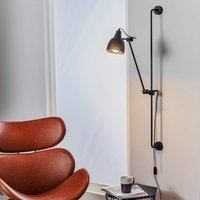 Euluna 997 wall light with plug, 1-bulb, black