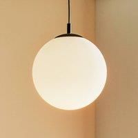 ALDEX 562 hanging light, matt glass, black cap/canopy