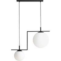 Euluna Zac hanging light, 2-bulb, black