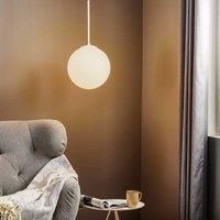 Euluna Bosso pendant light, one-bulb, white, 30 cm