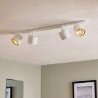 ALDEX Bot ceiling spotlight, white, four-bulb