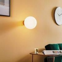 Euluna Ball wall light, gold wall mount