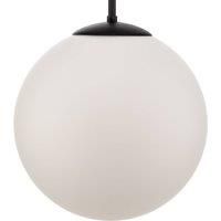 ALDEX Bosso pendant light, one-bulb, white/black 30 cm