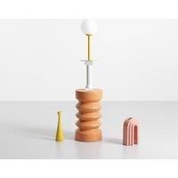 ALDEX Joel table lamp, 35 cm high, mustard yellow/white