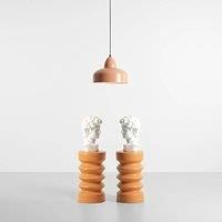 ALDEX Mille pendant light, 1-bulb, coral