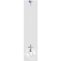 ALDEX Nohr pendant light, glass lampshade, blue/clear