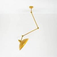 ALDEX Melos pendant light, yellow, 36 cm, metal