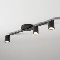 Euluna Sky downlight, 3-bulb, black