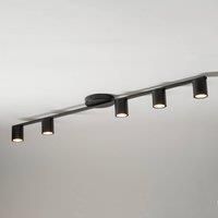 Euluna Sky downlight, 5-bulb, black