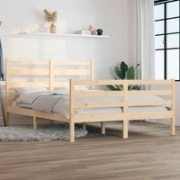 Bed Frame Solid Wood Pine 140x200 cm
