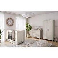 Venicci Forenzo 3 Piece Nursery Furniture Set (Nordic White)