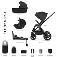 Venicci Upline 2 - 3 In 1 Travel System Plus Base - All Black