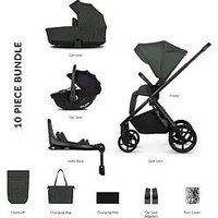 Venicci Claro 3In1 Bundle Plus Tiago Beige Car Seat And 360 Base - Forest