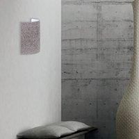 Euluna Boucl wall light made of fabric, grey