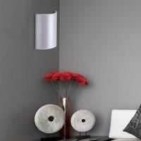 Euluna Satin wall light made of atlas satin, white/gold