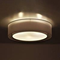 Euluna Tibu ceiling light, textile, 50 cm, ecru