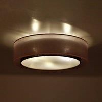 Euluna Tibu ceiling lamp textile 50 cm earth