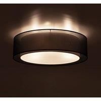 Euluna Tibu ceiling light, textile, 50 cm, black