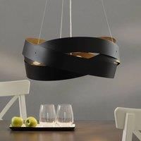 Domiluce Tornado hanging light 50 cm black, 3-bulb