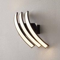 Domiluce LED wall light Largo 3-bulb black