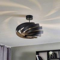 Domiluce Vento ceiling light black 50 cm