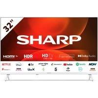 SHARP Frameless Smart TV 32 Inch HD LED Smart Android Television White 32FH2KW