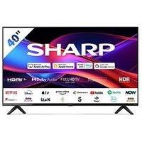 SHARP 40GD2225K 40" Full HD Roku Smart TV – Frameless LED with HDR10, Active Motion 200, Freeview Play, 3x HDMI, USB Media Playback, Dolby Audio, Wi-Fi & Ethernet – Black