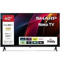 SHARP 40 Inch TV Full HD Roku Smart LED TV with Freely 40HD2225K 3 HDMI Inputs