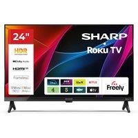 24" SHARP 1T-C24HD2725KB Roku TV Smart HD Ready HDR LED TV, Black