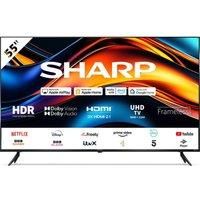 55" SHARP 4T-C55HJ4725K Smart 4K Ultra HD HDR LED TV, Black