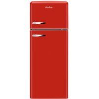 Amica FDR2213R 208 Litre Freestanding Fridge Freezer Retro Top Mount 80/20 Split A+ Energy Rating 55cm Wide  Red