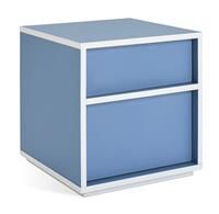 Habitat Edale 2 Drawer Bedside Table - Blue