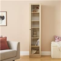 Argos Home Carla 1 Door Display Cabinet - Oak