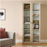 Argos Home Carla 2 Door Display Cabinet - Oak