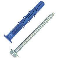 Rawl FF1 Hex Head Nylon Frame Fixing A4 Stainless 10mm 80mm Pack of 50