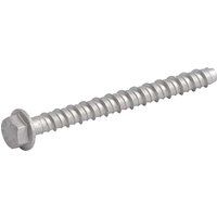 Rawl R-LX-HF-ZF Zinc Hex Concrete Screw 6mm 130mm Pack of 100