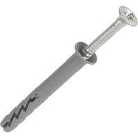 Rawl FX-N-L Nylon Hammer In Fixing with Countersunk Head Screw 5mm 40mm Pack of 100
