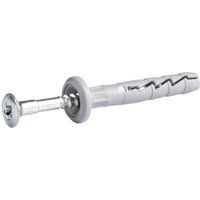 Rawl FX-N-K Nylon Hammer In Fixing with Mushroom Head Screw 6mm 60mm Pack of 50