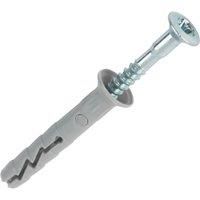 Rawlplug Countersunk Hammer Fixing (L)35mm (Dia)6mm, Pack Of 100 Grey