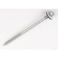 Rawlplug Self-Drilling Hex Flange Screws 7 x 155mm 100 Pack (150TK)