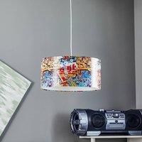 Maco Design Graffiti hanging light with colourful photo print