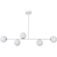 Euluna Gama 5 hanging light, 5-bulb, white