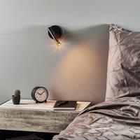 Euluna Sopel wall lamp height 15 cm, black