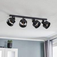 SIGMA Rif 4 ceiling light, 4-bulb, black