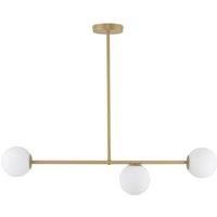 SIGMA Gama ceiling light, 3-bulb, gold