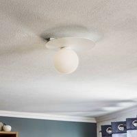 Euluna Firn ceiling light, round, one-bulb, white
